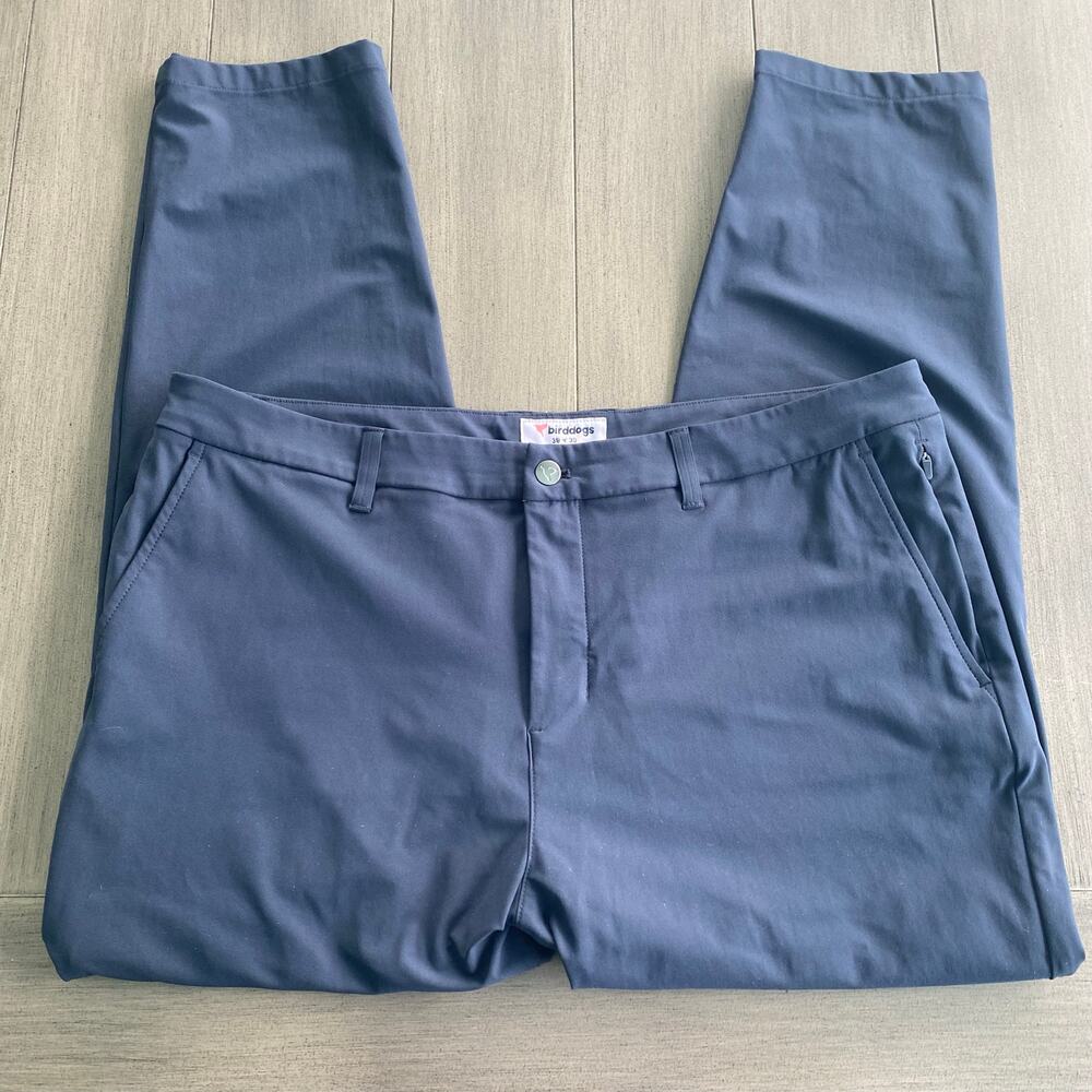 Birddogs Golf Pants • Dark Blue • Slim Fit • Men’s 38x30 • Polyester